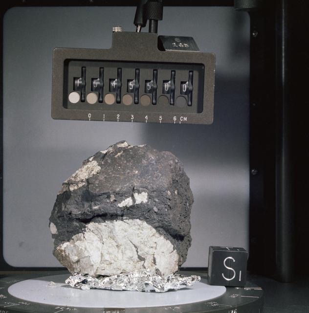 NASA image: LUNAR SAMPLE - APOLLO 15 ROCK #15455