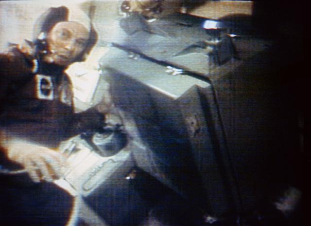 NASA image: Skylab 3 crew images taken from television transmission