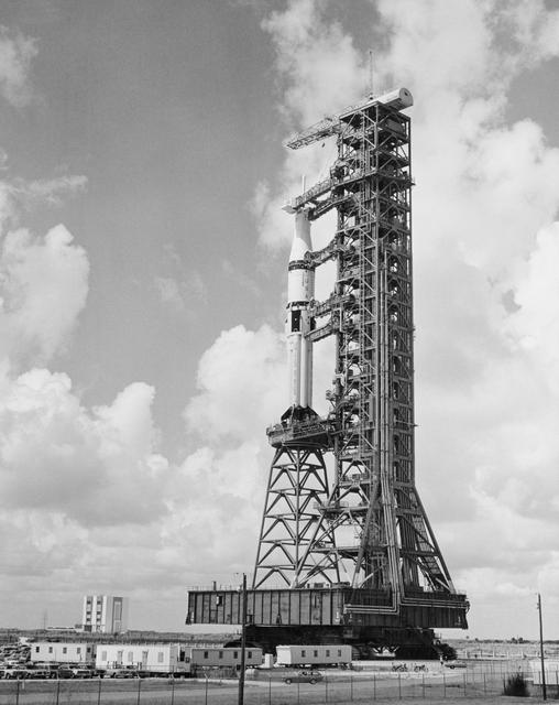 NASA image: View of launch Pad B, Launch Complex 39 on morning of launch
