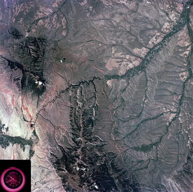 NASA image: Slylab (SL)-3 View - North Central Wyoming (WY) - Southern Montana (MT)