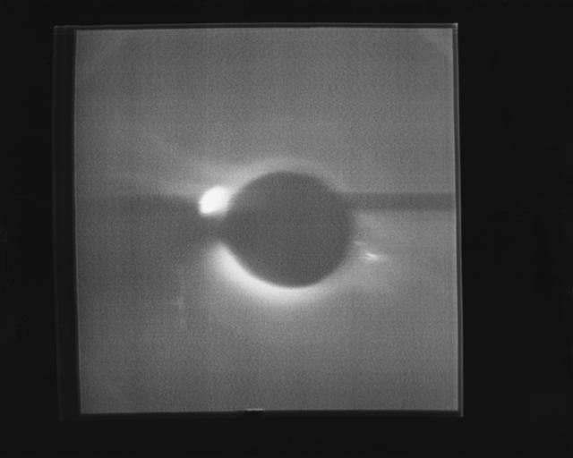 Solar corona/prominence seen through the White Light Coronograph