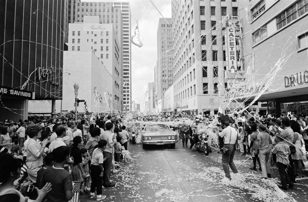 Apollo 11 parade downtown Houston, TX, 08/16/1969.