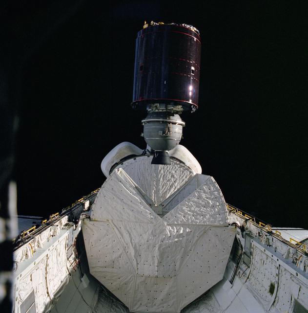 NASA image: Satellite deployment during STS-5