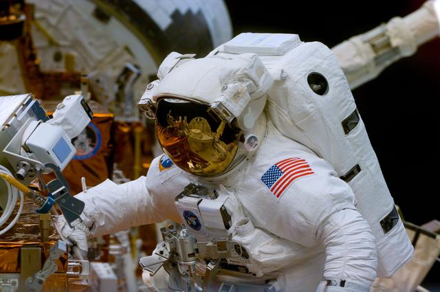 NASA image: EVA 1 activity on Flight Day 4 to service the Hubble Space Telescope