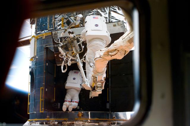 NASA image: EVA 1 activity on Flight Day 4 to service the Hubble Space Telescope