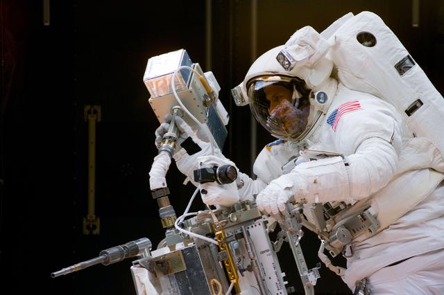 NASA image: EVA 1 activity on Flight Day 4 to service the Hubble Space Telescope