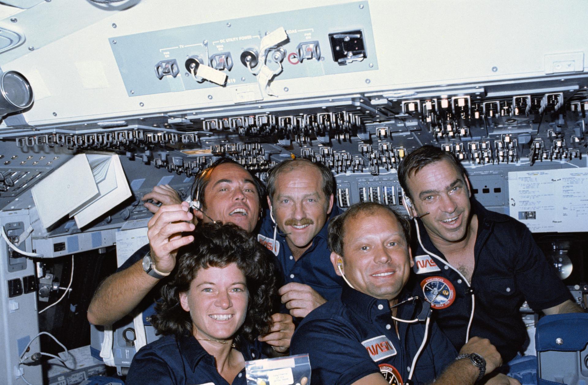 All members of STS-7 crew