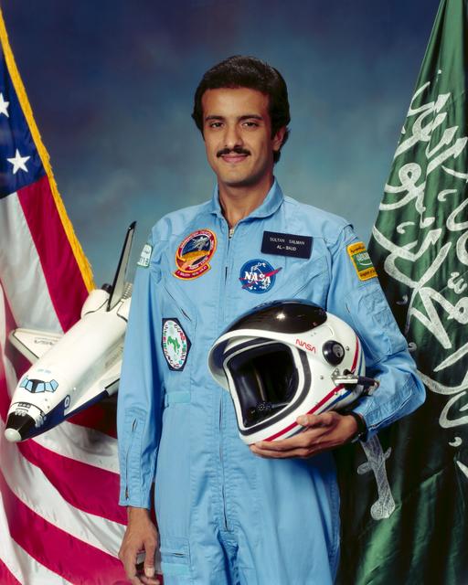 NASA image: AL-SAUD, SULTAN SALMAM - PORTRAIT (BLUE FLIGHT SUIT)
