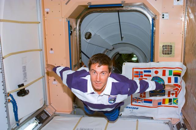 NASA image: Krikalev in the FGB/Zarya module