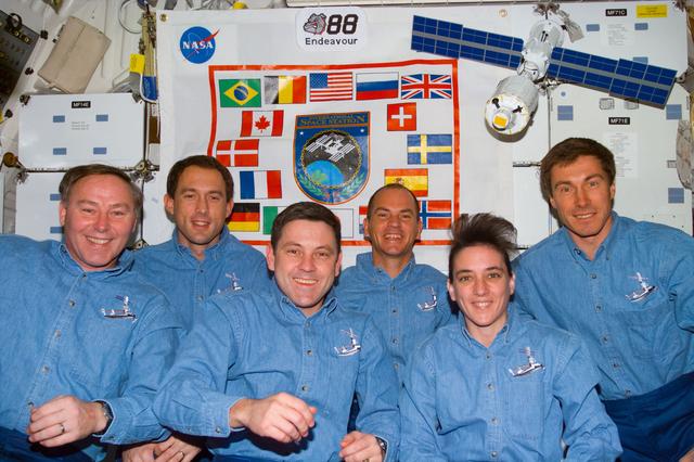 STS-88 in-flight crew portrait