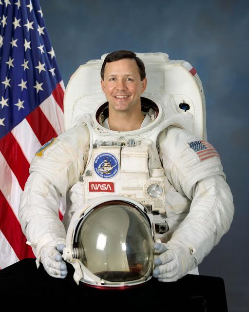 NASA image: Portrait of STS-49 Mission Specialist Pierre J. Thuot in EMU