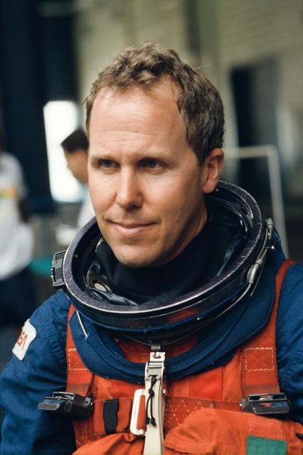 NASA image: Astronaut Thomas Jones during emergency bailout training in WETF