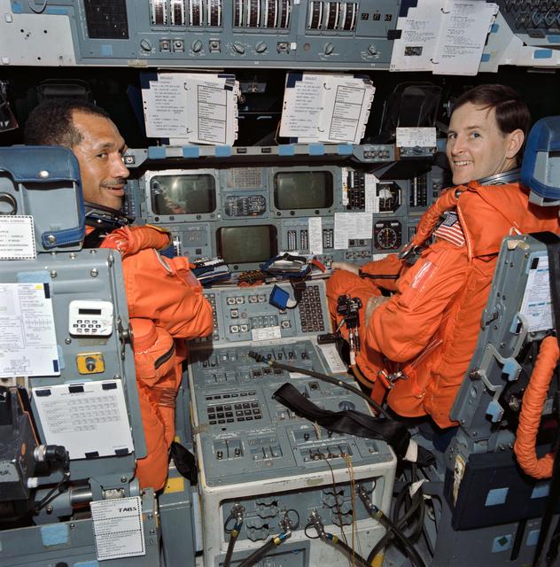 NASA image: STS-60 crew during egress training