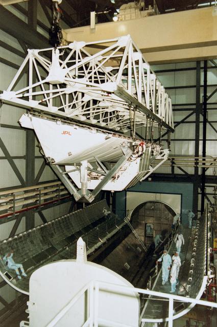 NASA image: Space Radar Laboratory photos taken at Kennedy Space Center
