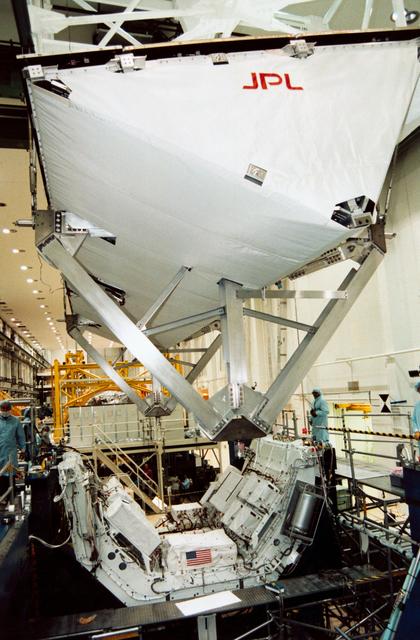 NASA image: Space Radar Laboratory photos taken at Kennedy Space Center