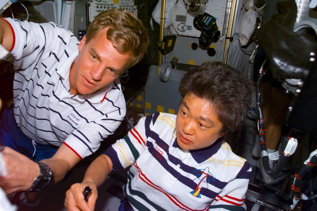 NASA image: VFEU - Mukai in Spacehab module