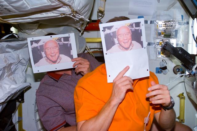 NASA image: Halloween activites aboard STS-95 Discovery