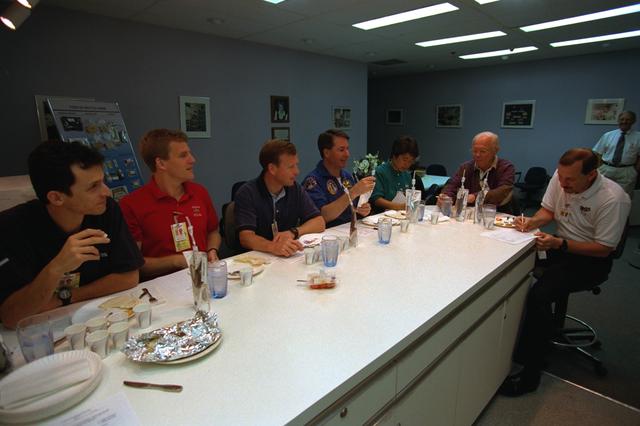 NASA image: Various views of STS-95 Senator John Glenn during training