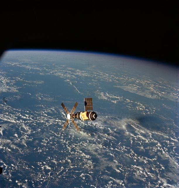 NASA image: Skylab 2 Farewell View from the Departing Skylab Command/Service Module