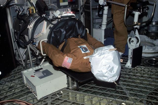 NASA image: Dummy left behind by Skylab 3 crew for the Skylab 4 crew
