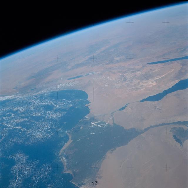 NASA image: Skylab 3,Earth view,Middle East