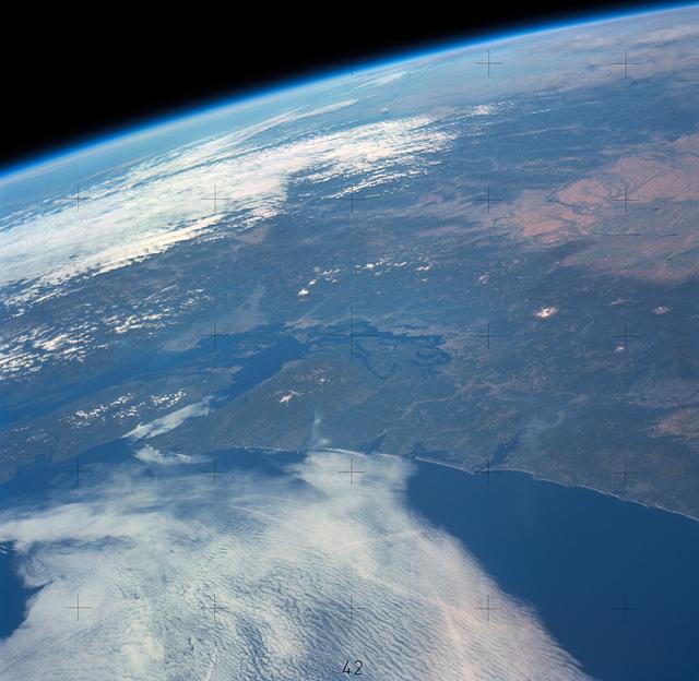 NASA image: Skylab 3,Earth view,Washington,British Columbia,Vancouver Island