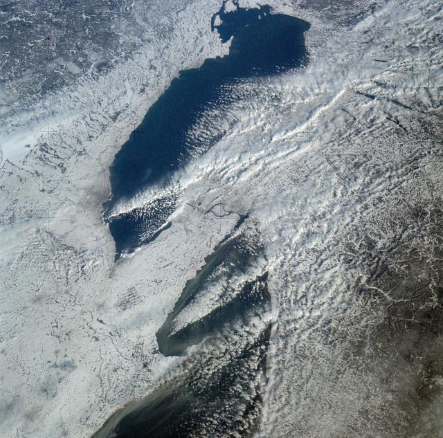 NASA image: Portion of the Great Lakes area as seen from Skylab