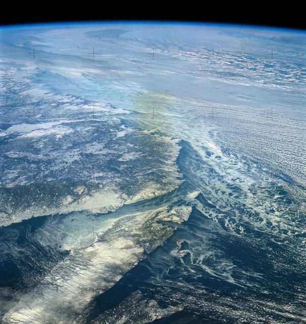 NASA image: North Atlantic coast of Canada from Skylab