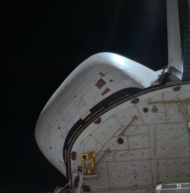 NASA image: View of CCTV camera mounted on aft payload bay bulkhead
