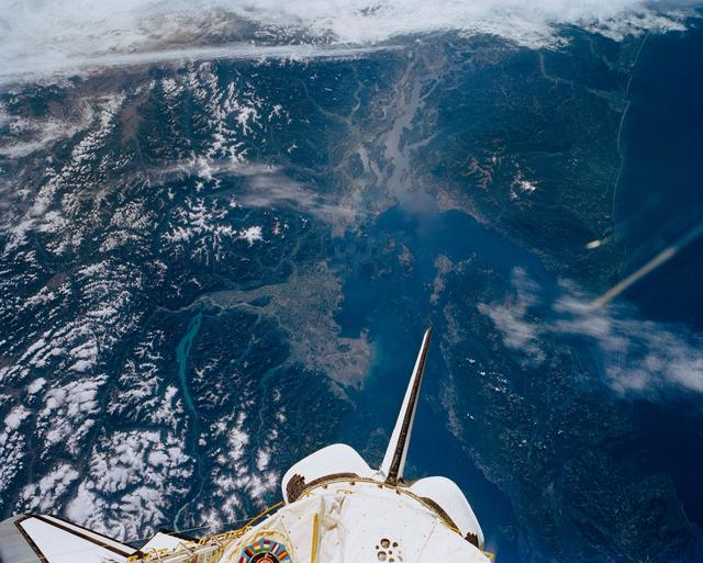 NASA image: Puget Sound, Seattle, WA, USA, Vancouver, British Columbia, Canada