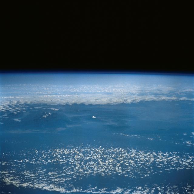 NASA image: Distant Mt. Fuji, Island of Honshu Japan