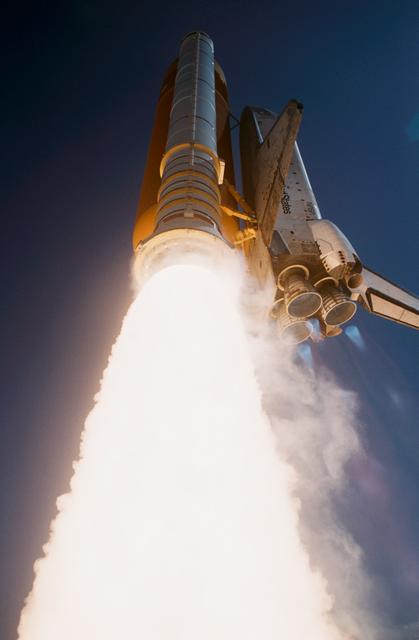 NASA image: STS-52 Columbia, OV-102, soars into the sky after liftoff from KSC LC Pad 39B