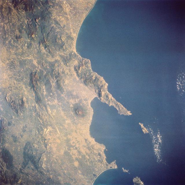 NASA image: Mt. Vesuvius and Naples, Italy as seen from STS-58