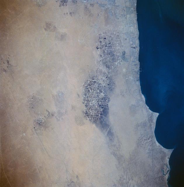 NASA image: Kuwait Oil Fields as seen from STS-58