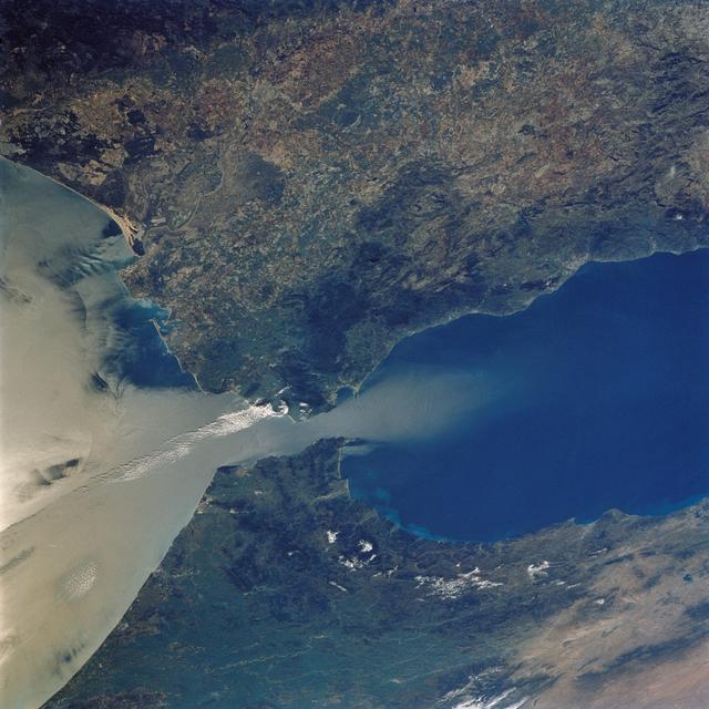 NASA image: Strait of Gibraltar as seen from STS-60