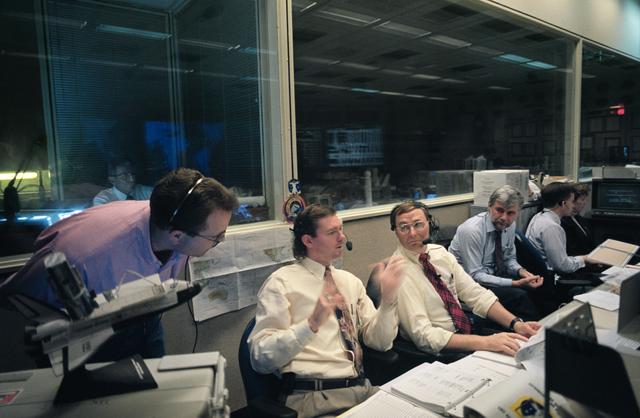 NASA image: Mission control activity during STS-61 EVA-2