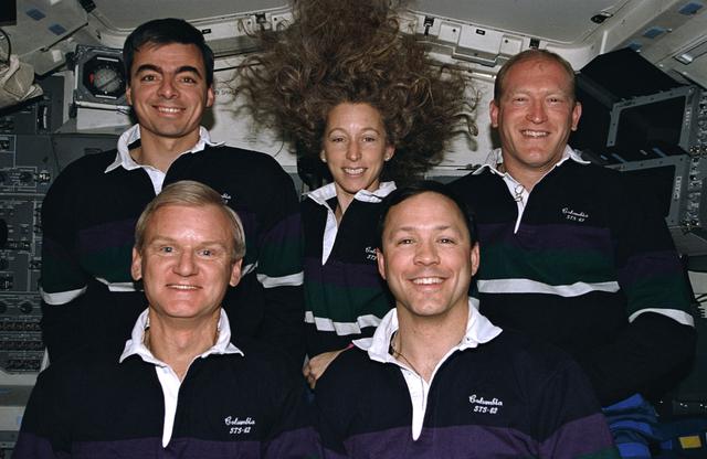 NASA image: STS-62 onboard crew portrait