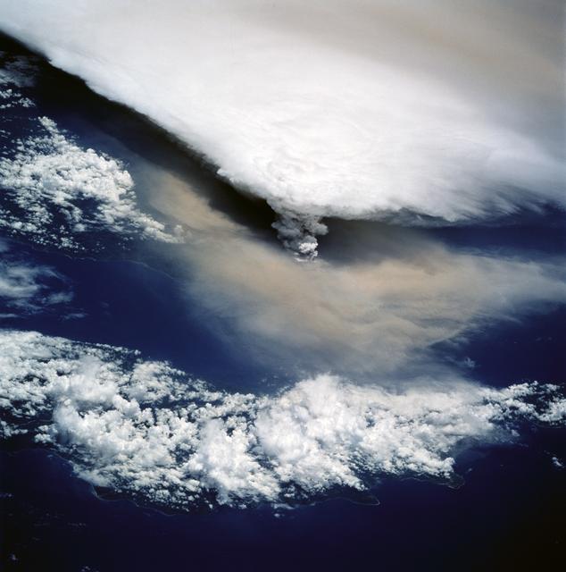 NASA image: View of New Guinea Volcano as seen from STS-64