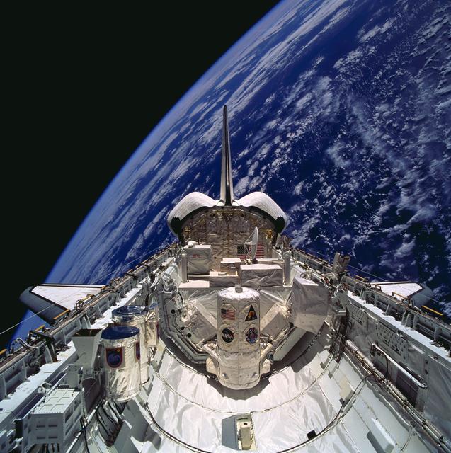 NASA image: ATLAS-3 payload in the payload bay of STS-66 shuttle Atlantis in orbit