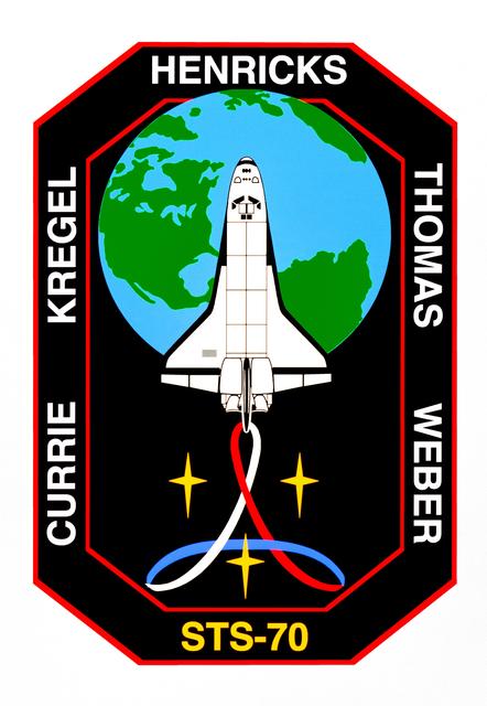 NASA image: STS-70 Crew Insignia