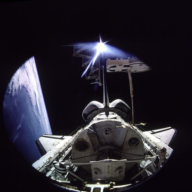 NASA image: View of Spacelab in Atlantis payload bay