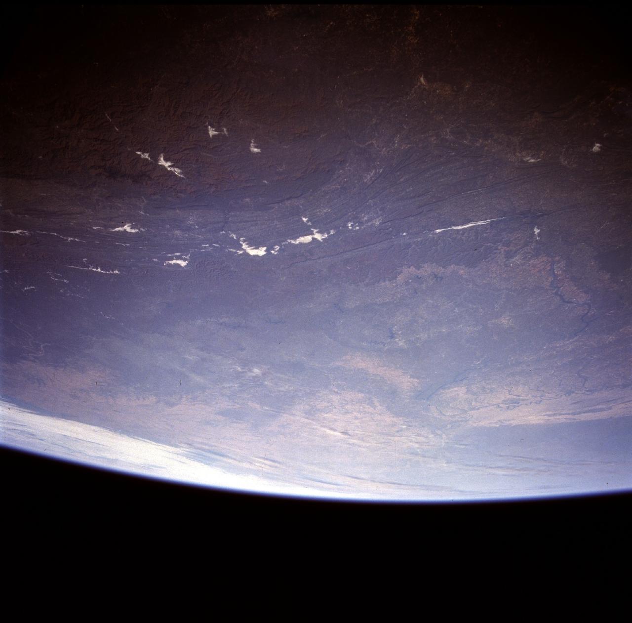 STS073-728-010 (22 October 1995) --- Photographed by the astronauts aboard the Space Shuttle Columbia orbiting at 146 nautical miles above Earth is this scene over West Virginia featuring the Appalachian Mountains. Center point coordinates are 37.5 degrees north latitude and 80.5 degrees west longitude.