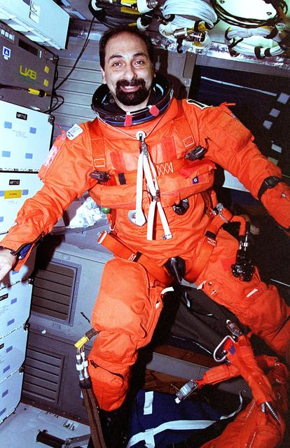 NASA image: STS-75 crew preparing for landing