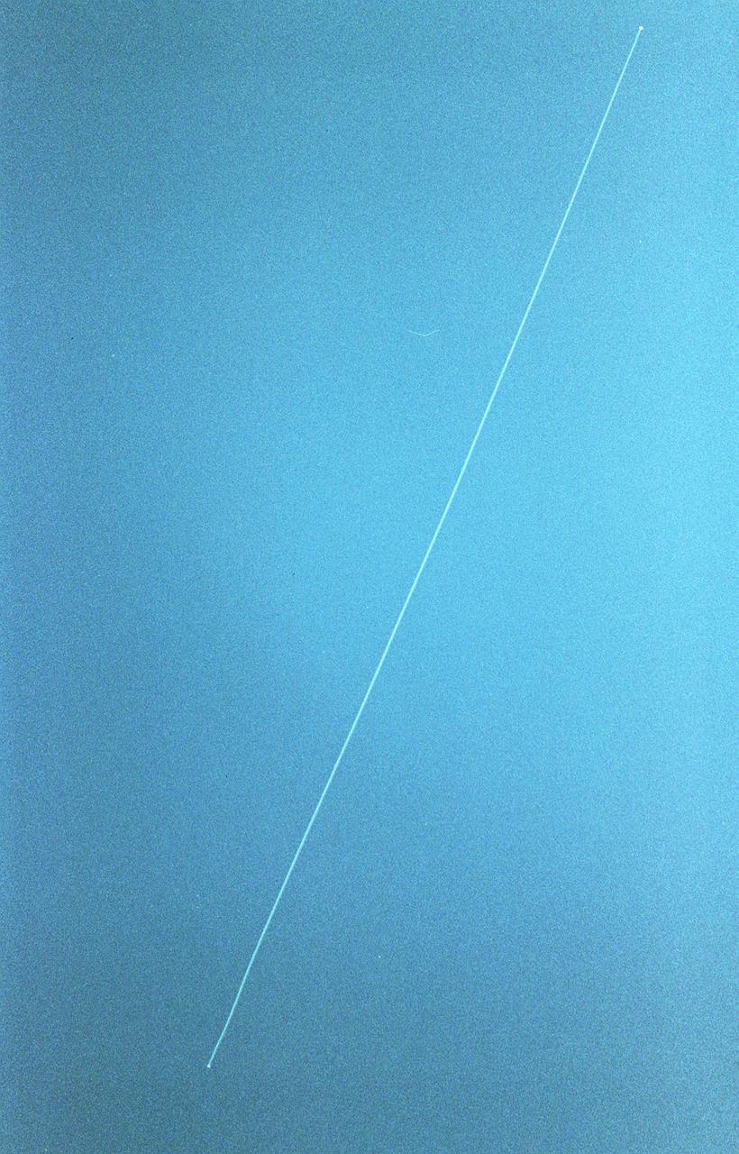 STS075-360-021 (22 Feb.- 9 March 1996) --- The loose tether forms a faint diagonal line in this scene recorded on a later fly-by. On Feb. 25, 1996, the crew deployed the Tethered Satellite System (TSS), which later broke free. The seven member crew was launched aboard the space shuttle Columbia on Feb. 22, 1996, and landed on March 9, 1996. Crew members were Andrew M. Allen, mission commander; Scott J. Horowitz, pilot; Franklin R. Chang-Diaz, payload commander; and Maurizio Cheli, European Space Agency (ESA); Jeffrey A. Hoffman and Claude Nicollier, ESA, all mission specialists; along with payload specialist Umberto Guidoni of the Italian Space Agency (ASI).