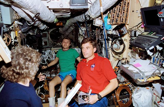 NASA image: Crewmember activity in the Mir Space Station