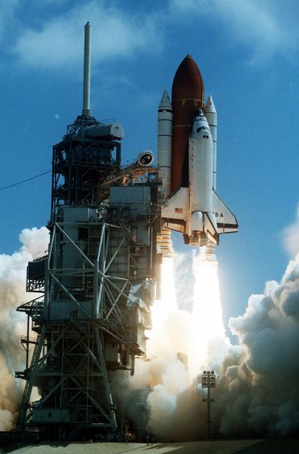 NASA image: STS-78 Columbia, OV-102, liftoff from KSC Launch Pad 39B