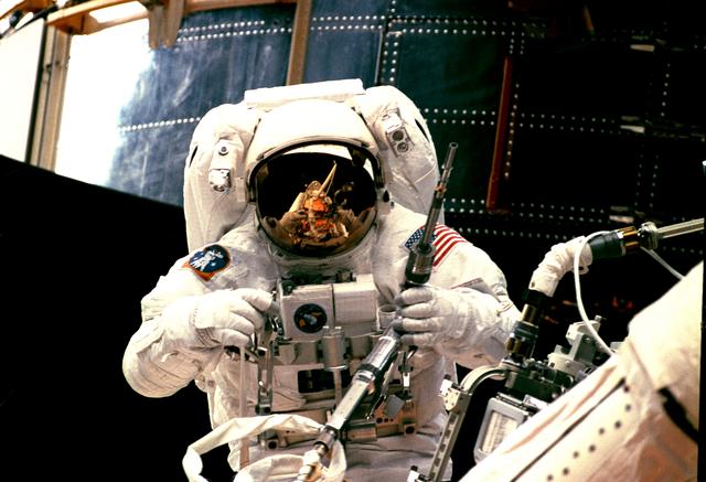 NASA image: EVA 1 activity on Flight Day 4 to service the Hubble Space Telescope