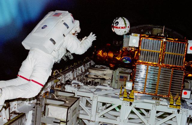 NASA image: Second EVA activities include Small ORU OPS and AERCam/Sprint activity