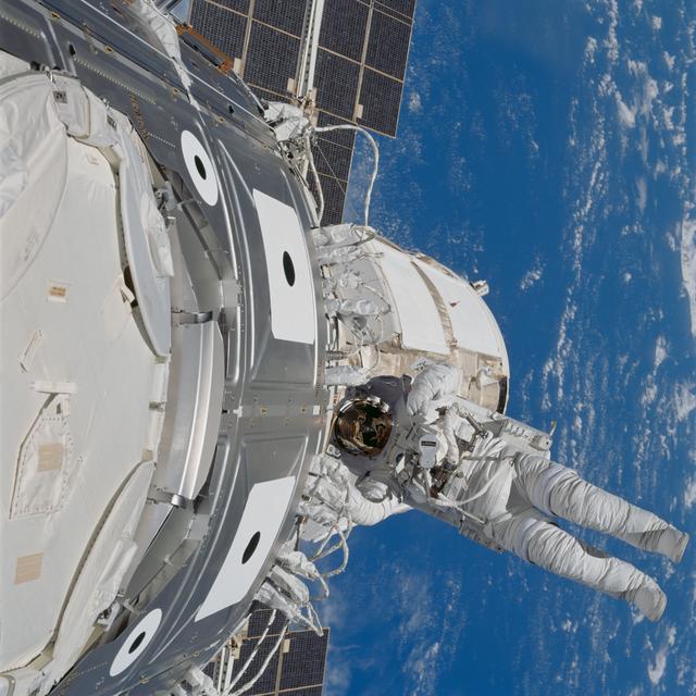 NASA image: View taken during third EVA of the STS-88 mission