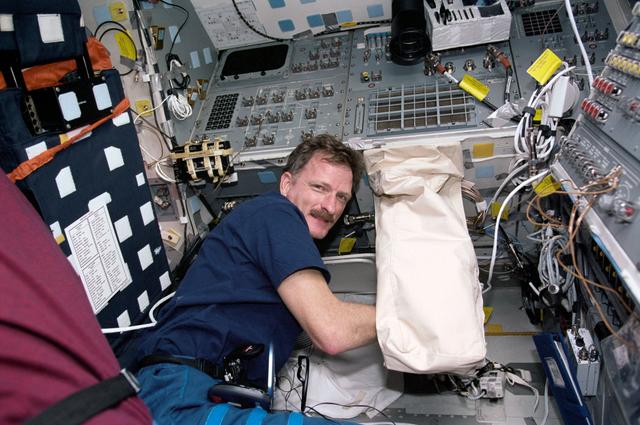 NASA image: Tanner on flight deck